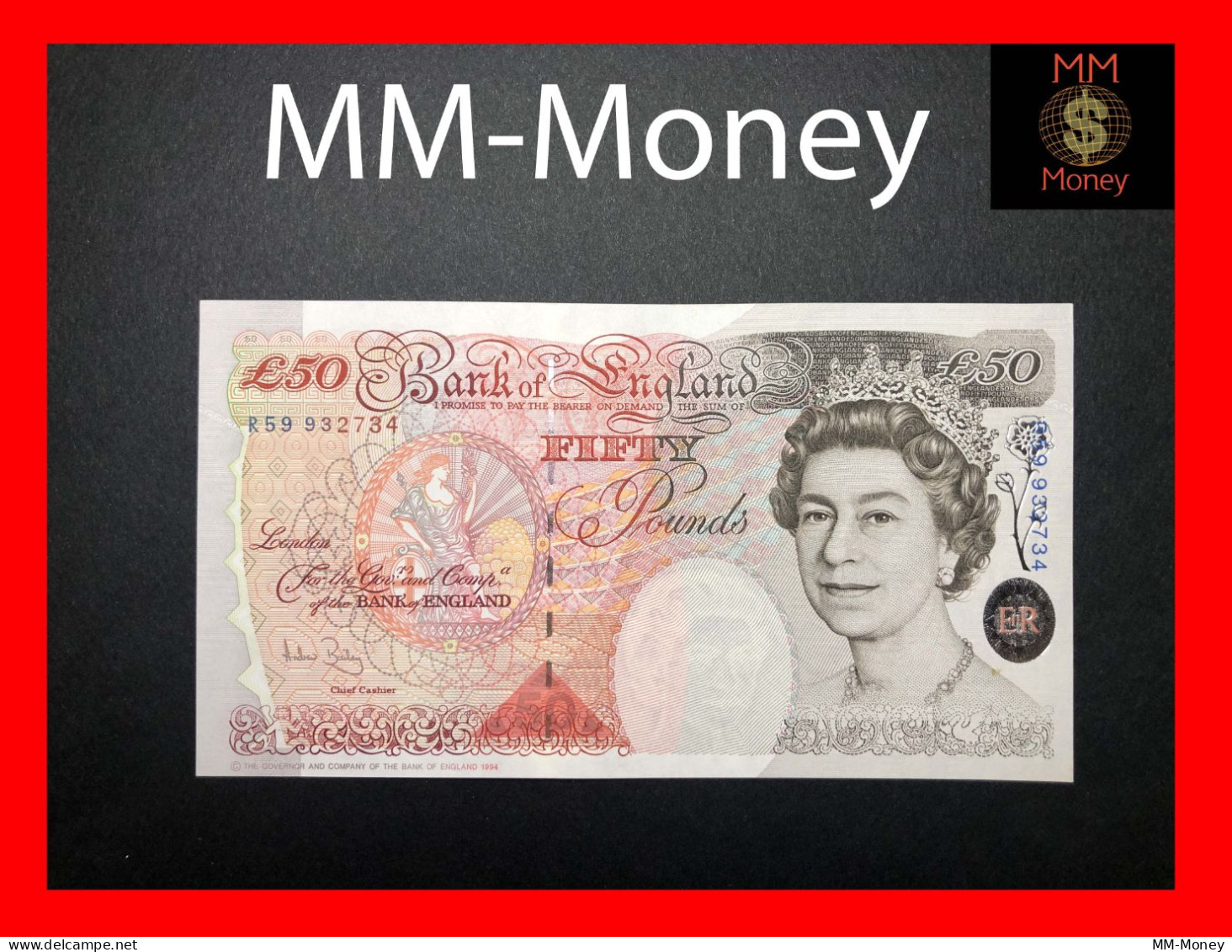 United Kingdom - England - Great Britain  50 £  1994  P. 388    "sig. A. Bailey"    UNC - 50 Pounds