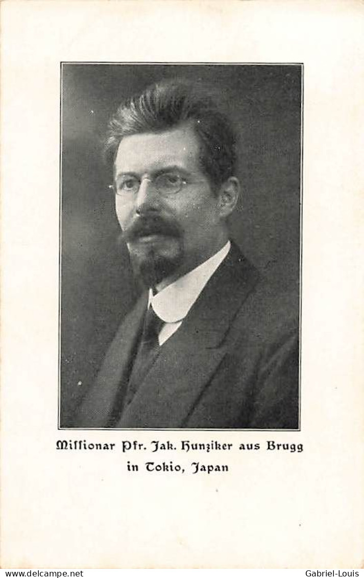 Millionar Pfr. Jak. Hunziker Aus Brugg In Tokio Japan Le Pasteur Millionnaire Jak. Hunziker De Brugg à Tokyo Japon 1918 - Tokio