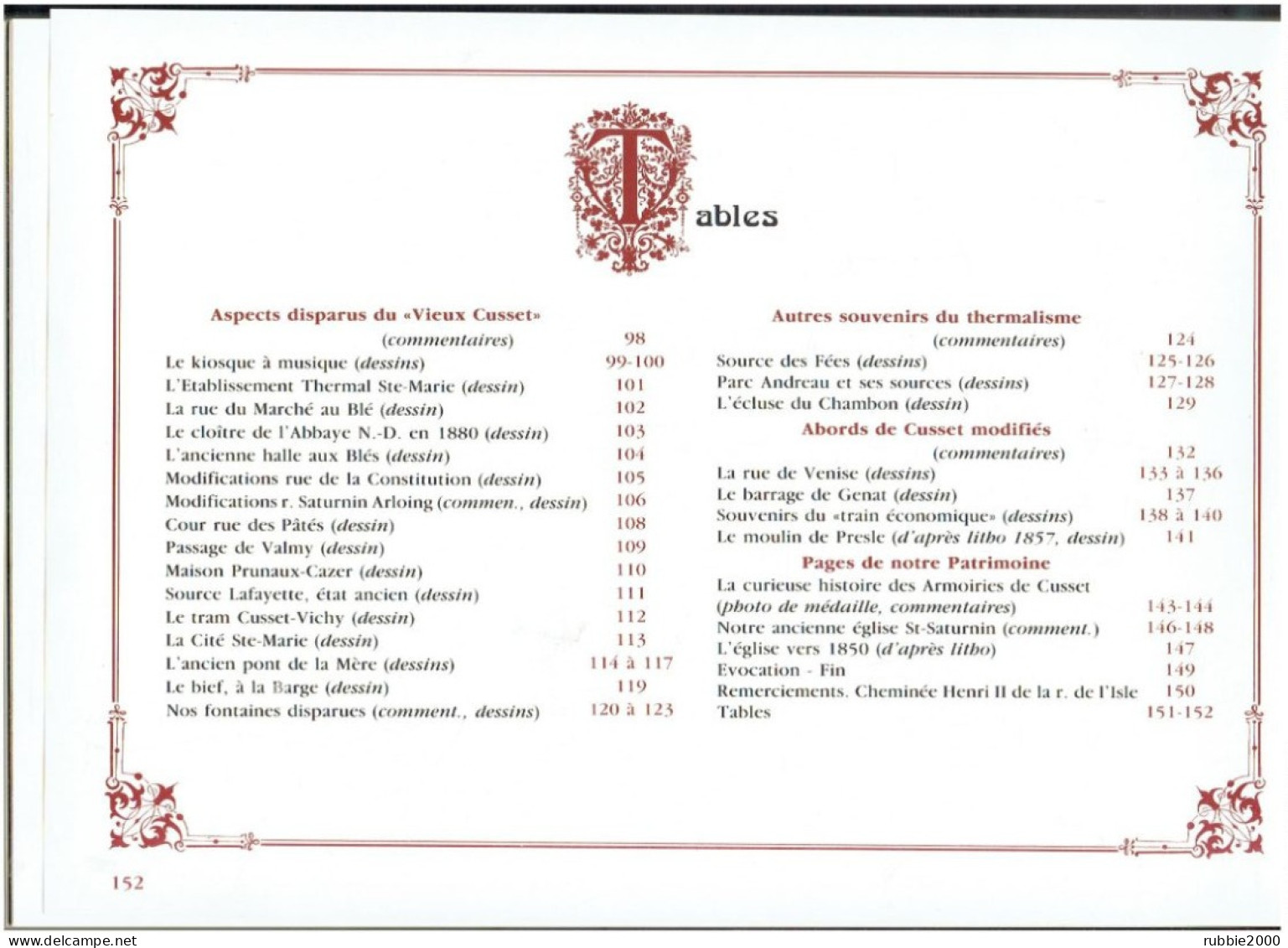 CUSSET ALLIER - SOUVENIRS Roger COTE -Jean BOYER 102 DESSINS A LA PLUME Connaissance Du Patrimoine 1988 - Auvergne