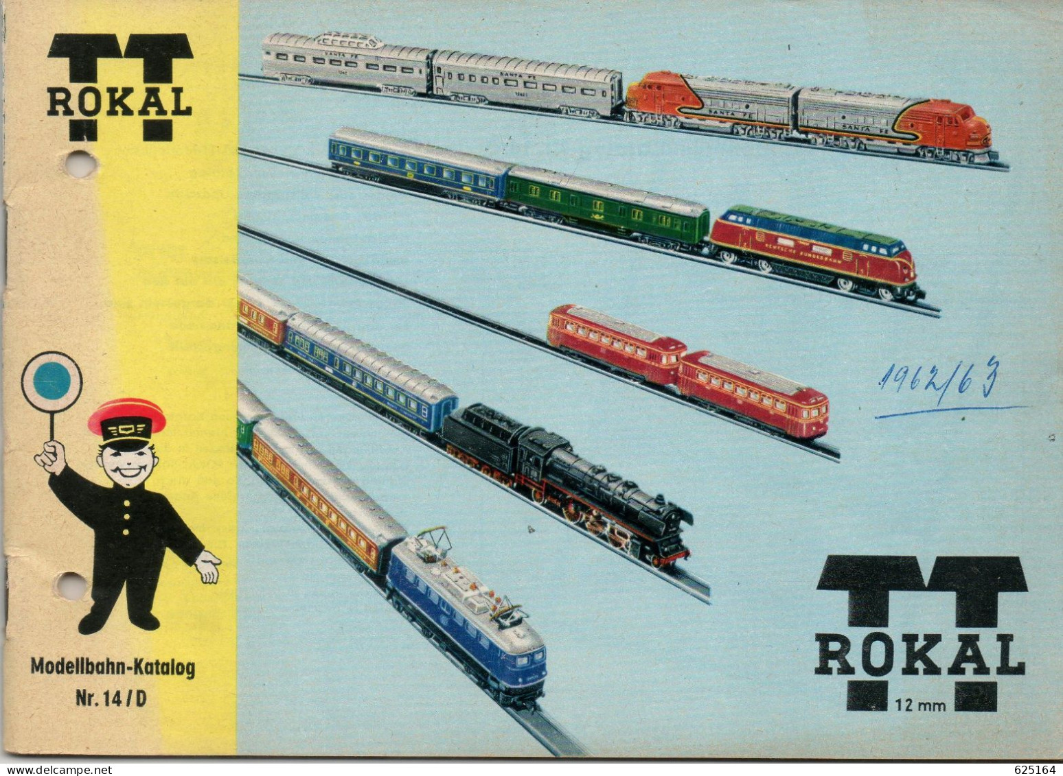 Catalogue ROKAL 1962 14/D Katalog Spur TT  Maßstab 1/120 - Deutsch