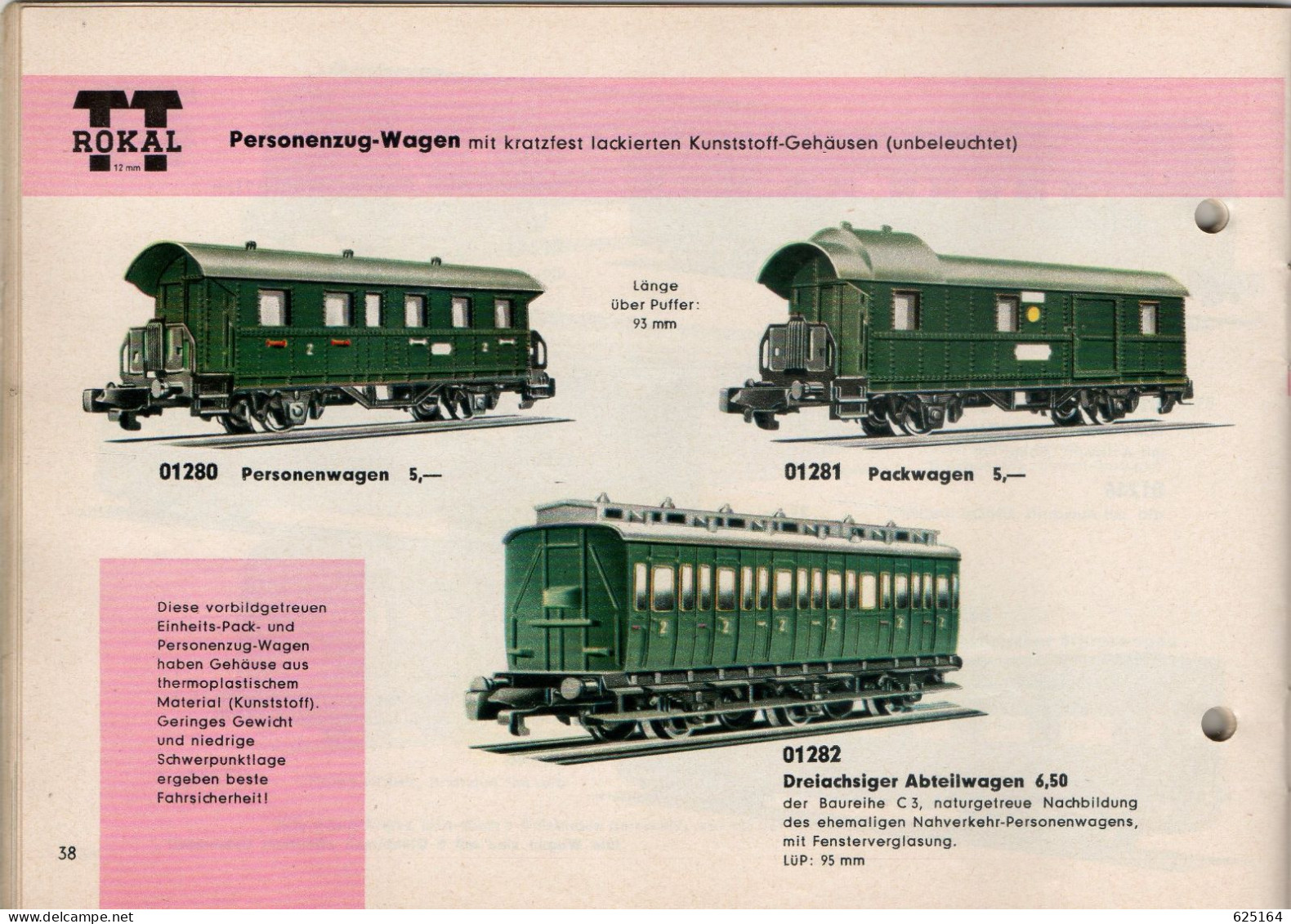 Catalogue ROKAL 1962 14/D Katalog Spur TT  Maßstab 1/120 - Deutsch