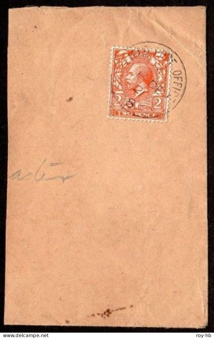 British Army, 1921 Small Part Legal-size National Economy Reusable Envelope With GB 2d Orange Die I, Read On .... - Vorphilatelie