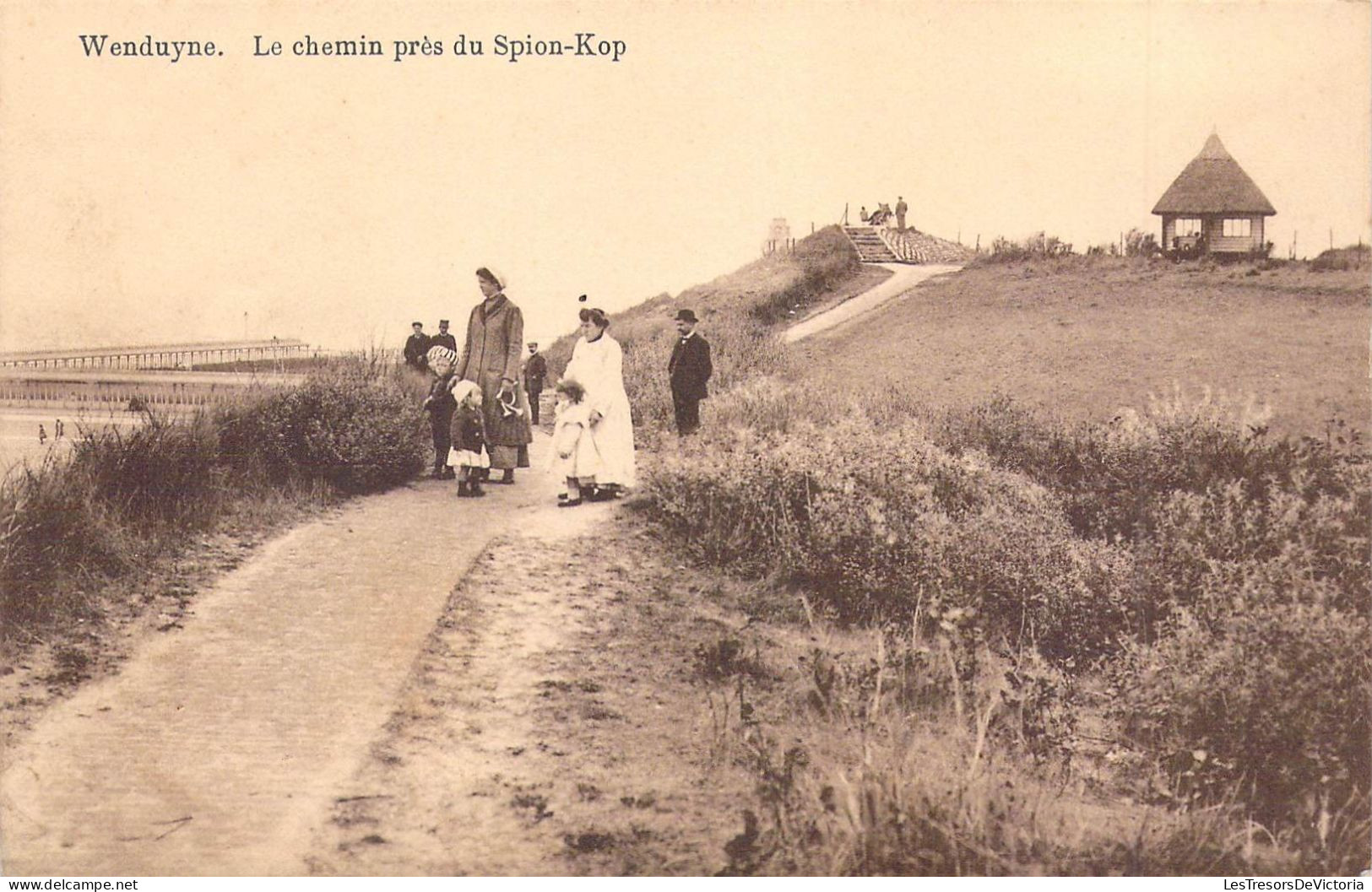 BELGIQUE - WENDUYNE - Le Chemin Près Du Spion Kop - Carte Postale Ancienne - Wenduine