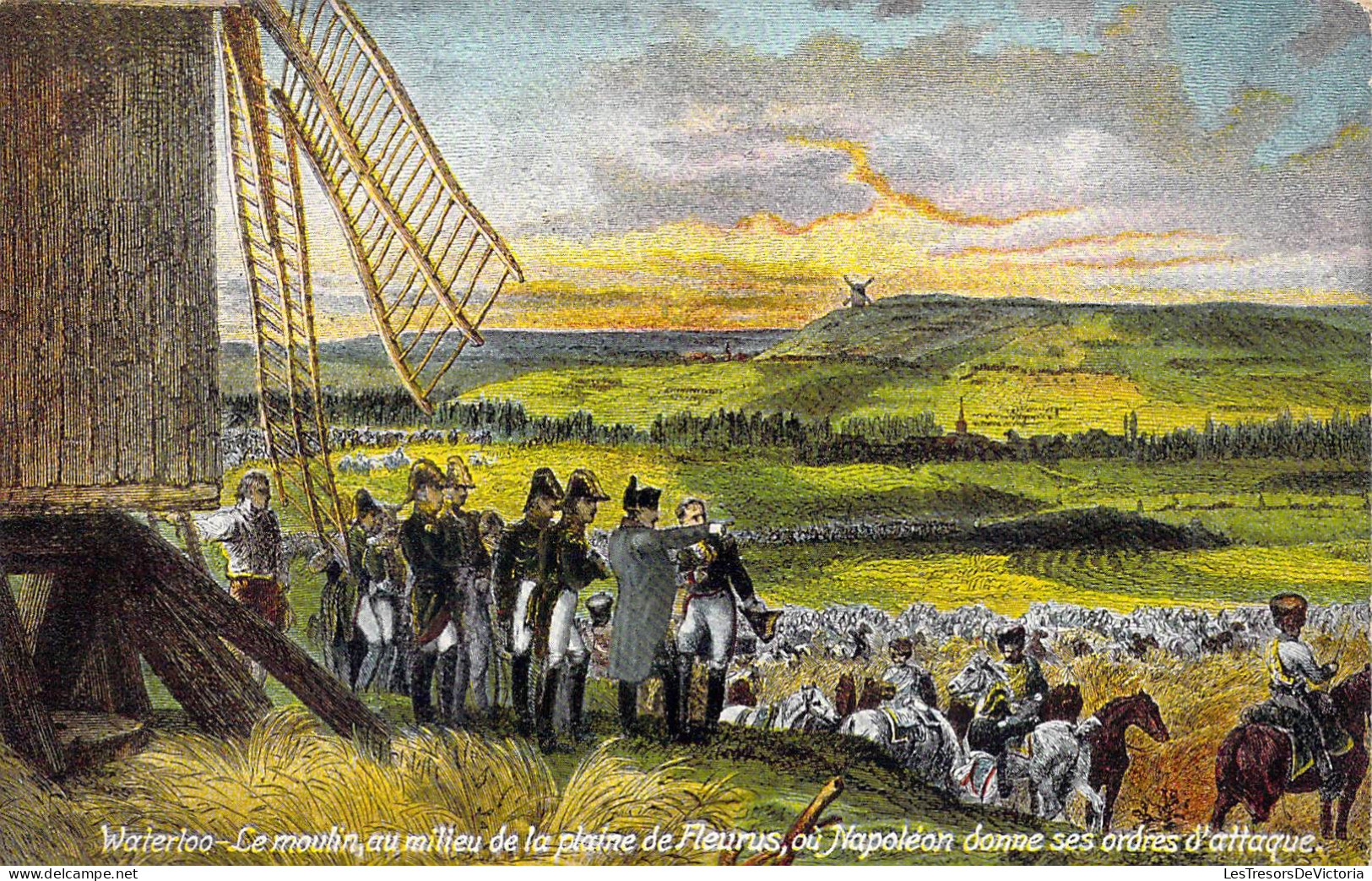 BELGIQUE - WATERLOO - Le Moulin Au Milieu De La Plaine De Fleurus Ou Napoléon Donne Ses Ordres - Carte Postale Ancienne - Waterloo