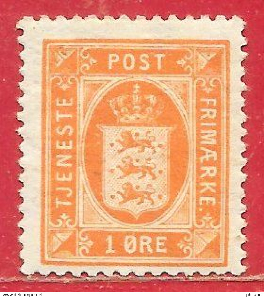 Danemark Service N°11 1ö Orange 1915 * - Servizio