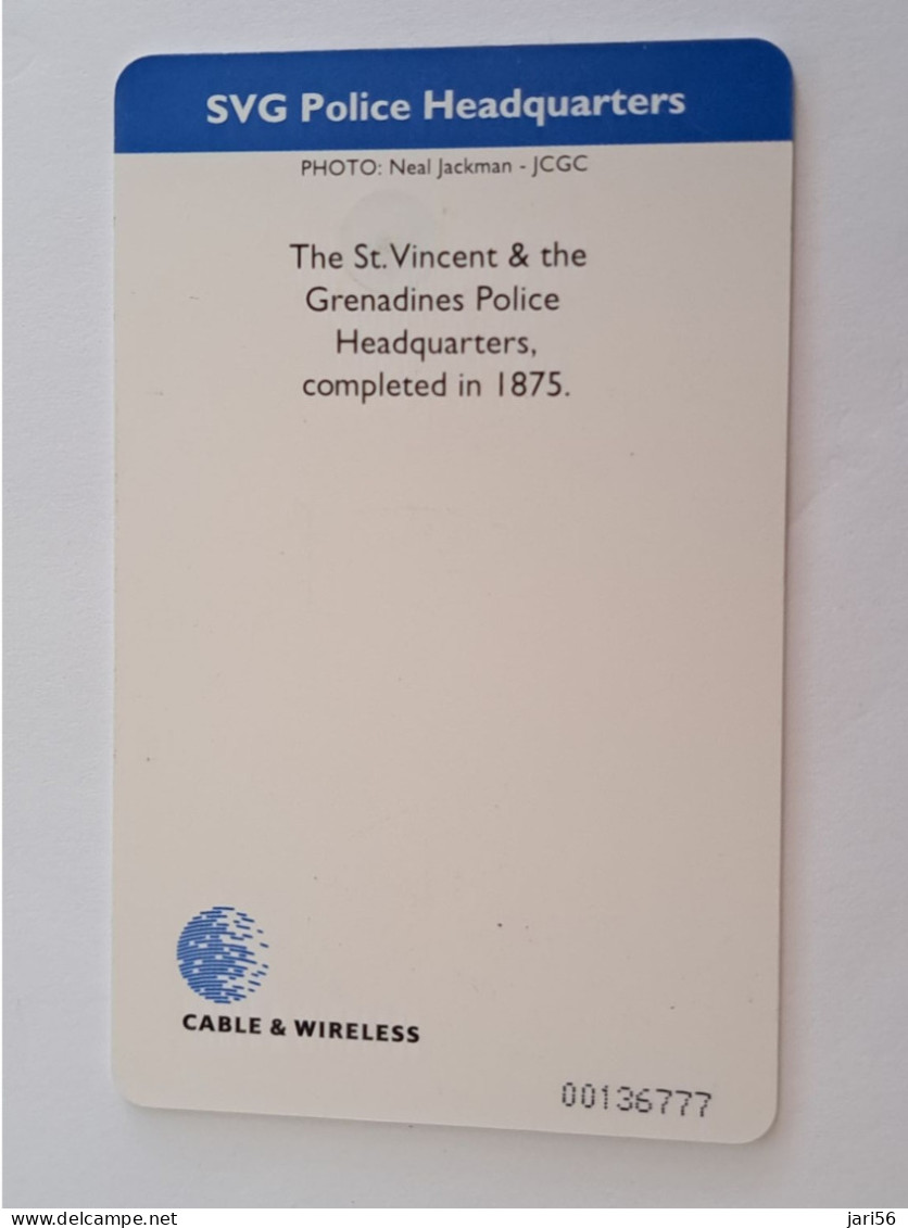 ST VINCENT & GRENADINES / CHIP CARD $20,- POLICE HEADQUARTERS  / C&W    Fine Used  Card  **13694 ** - St. Vincent & The Grenadines