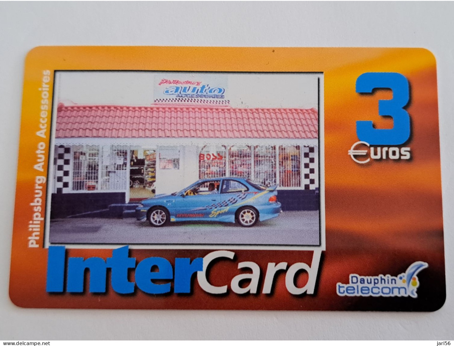 ST MARTIN / INTERCARD  3 EURO    PHILIPSBURG AUTO ACCESSOIRES          NO 146   Fine Used Card    ** 13717 ** - Antille (Francesi)