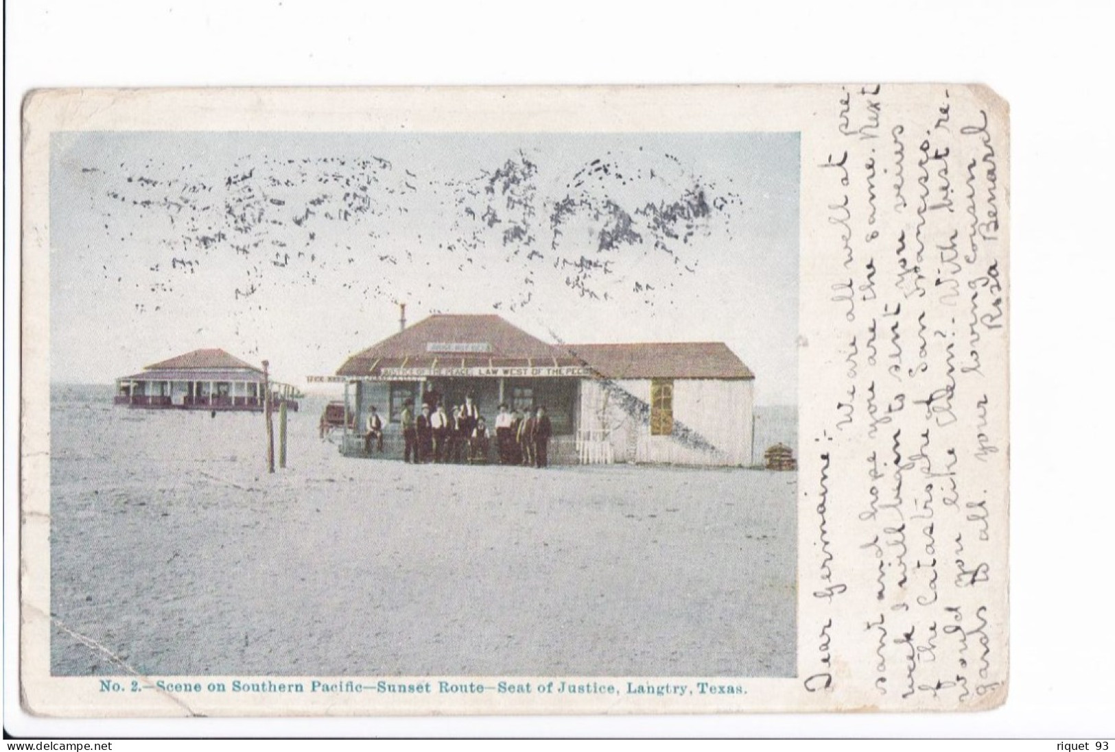 Scene On Southern Pacific Sunset Route - Seat Of Justice, Langtry, Texas - Sonstige & Ohne Zuordnung