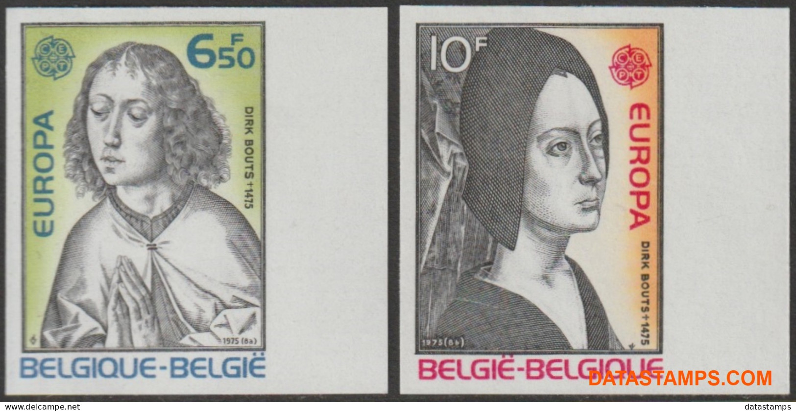 België 1975 - Mi:1818/1819, Yv:1757/1758, OBP:1766/1767, Stamp - □ - Europa 1975  - 1961-1980