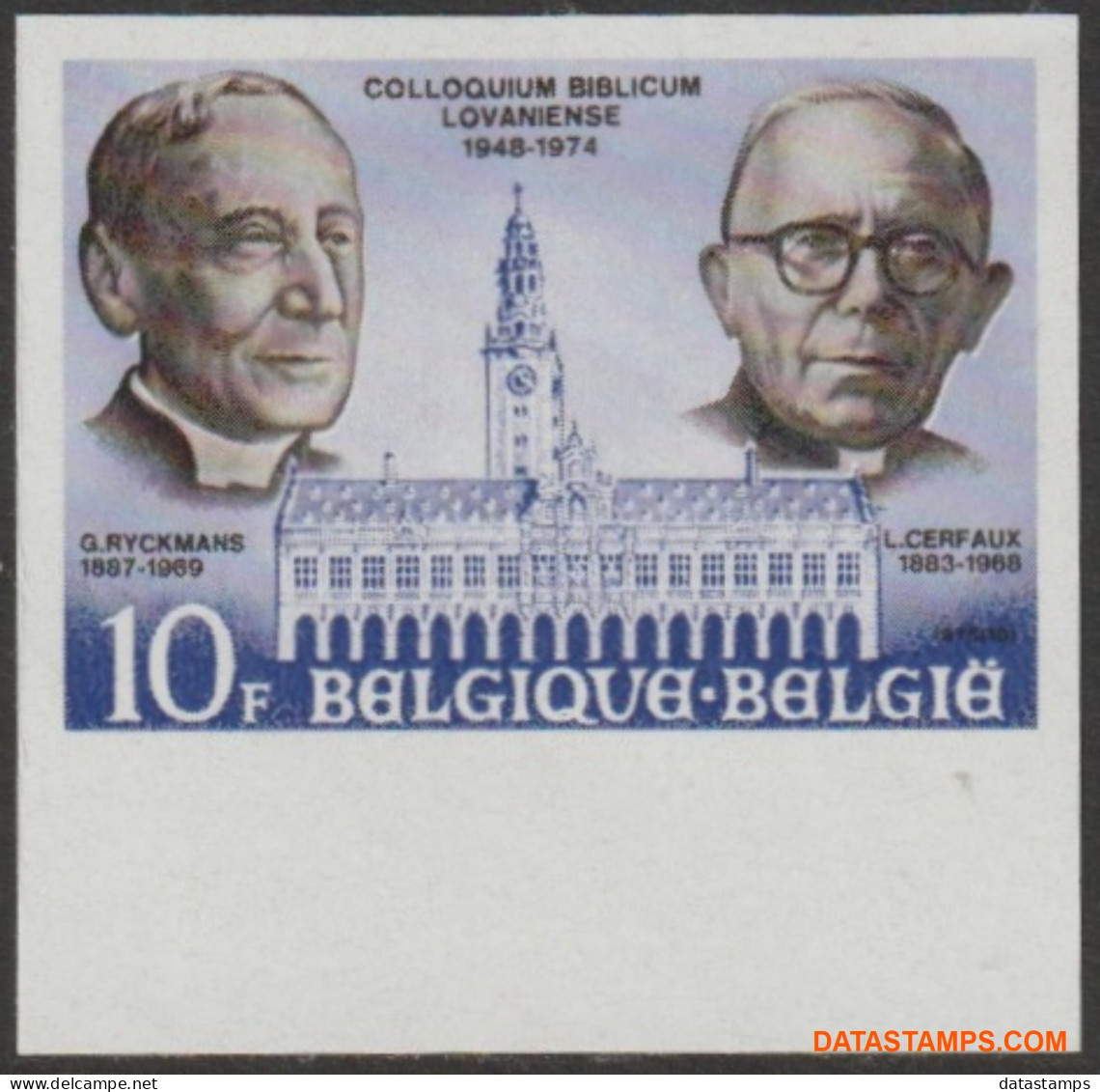 België 1975 - Mi:1826, Yv:1765, OBP:1774, Stamp - □ - Biblicum Lovaniense  - 1961-1980