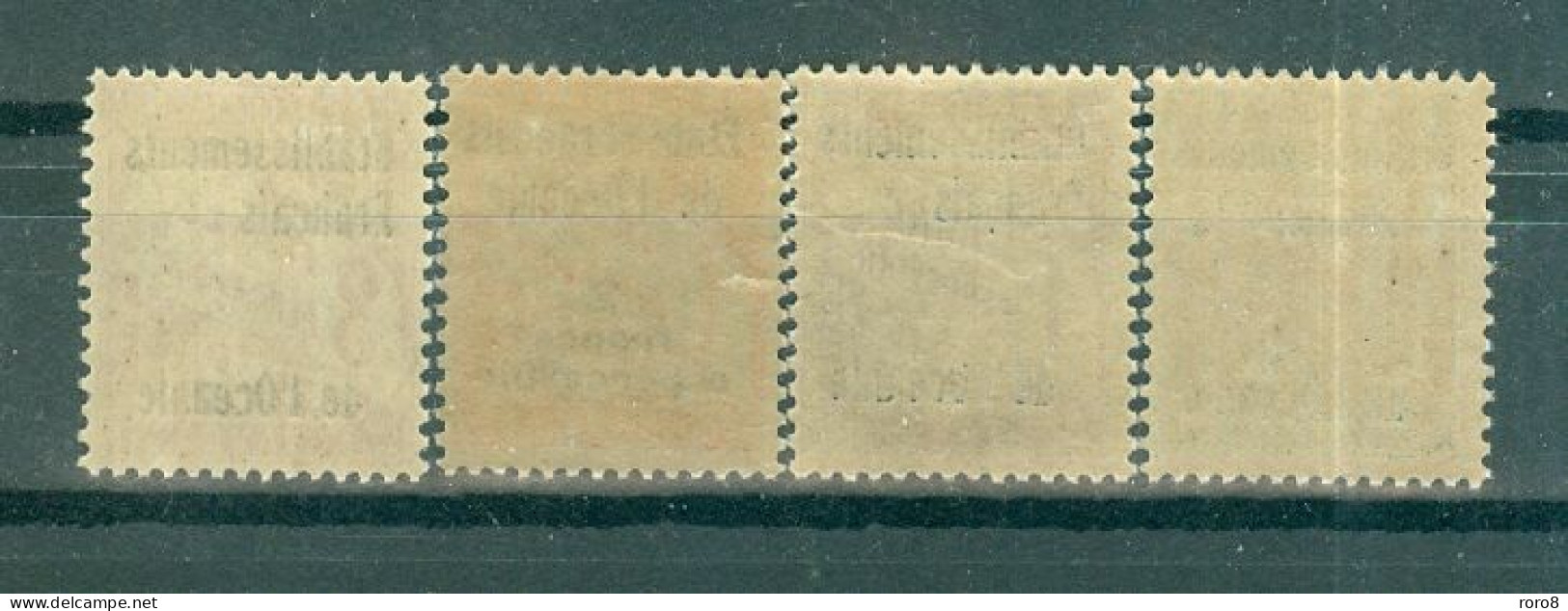 Ets FRANCAIS De L'OCEANIE - TIMBRES-TAXE N°1* à 9* MH Trace De Charnière- SCAN DU VERSO.Taxe De France De 1893 Surchargé - Autres - Océanie