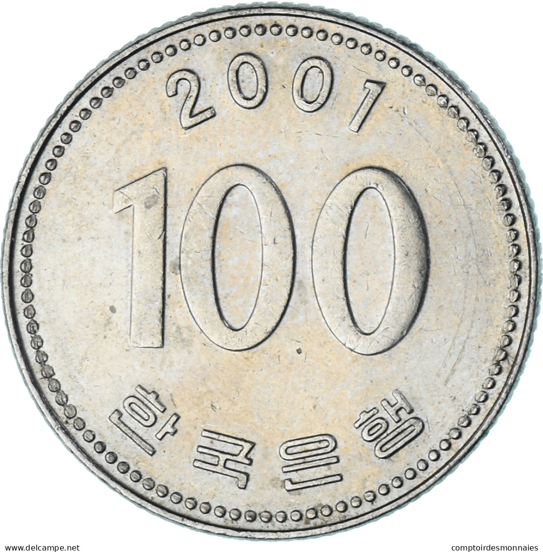 Monnaie, Corée, 100 Won, 2001 - Korea (Zuid)