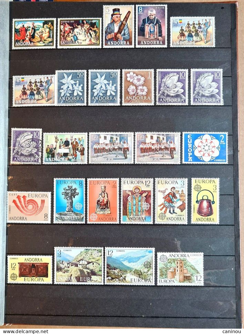 ANDORRE ESPANOL LOT 39 TIMBRES - Verzamelingen