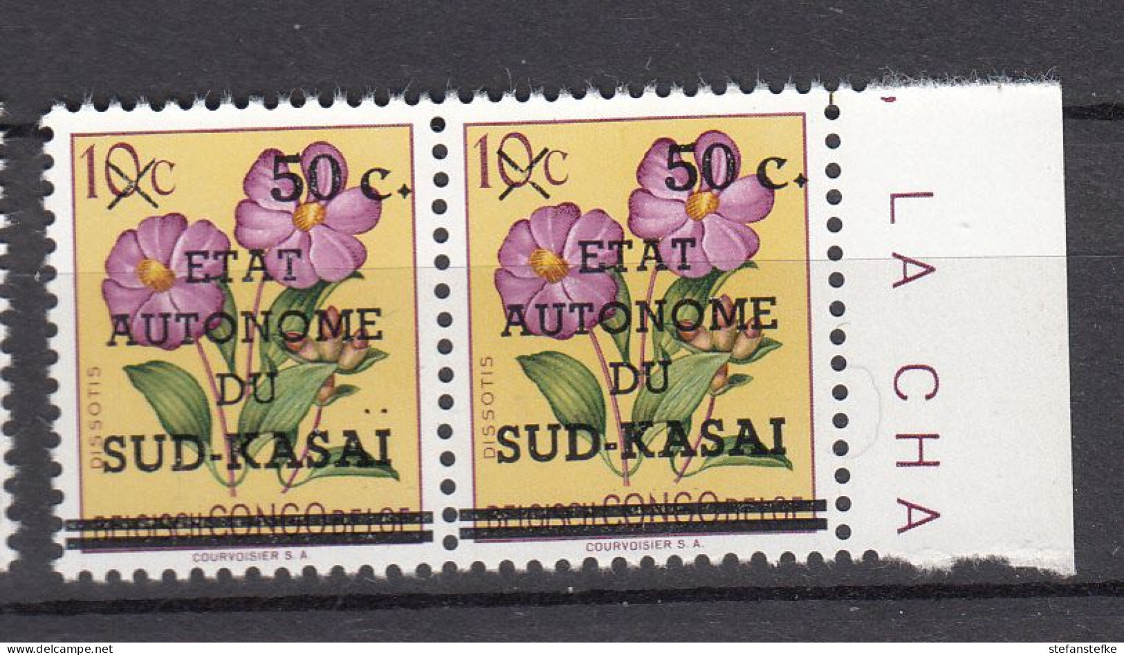 Zuid - Kasai : Ocb Nr:  4 - V ** MNH  (zie Scan) Sans Point Sur Le I - Süd-Kasai