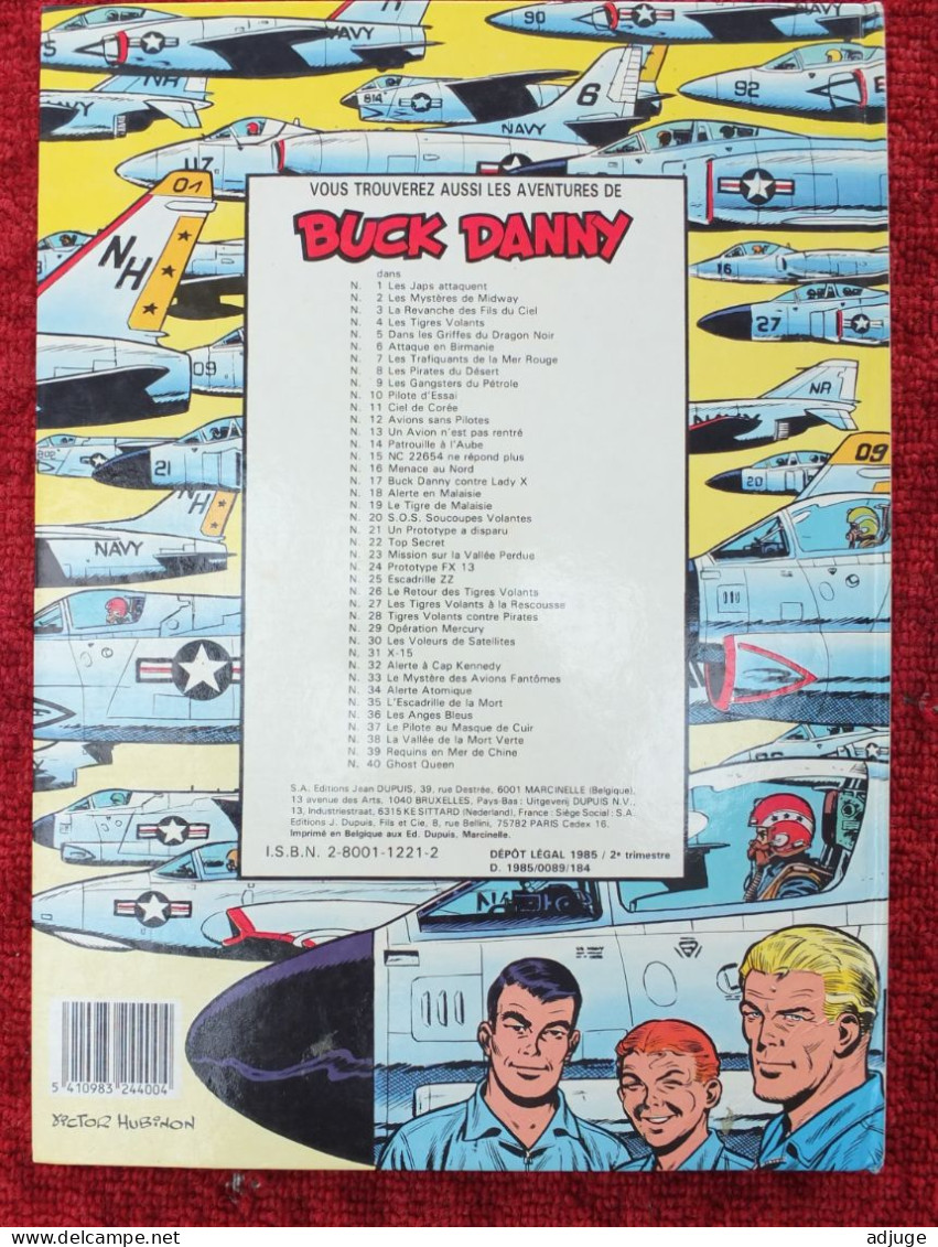 BUCK DANNY N° 25 ESCADRILLE ZZ - De CHARLIER & HUBINON- Edition Originale - TBE_TOP **