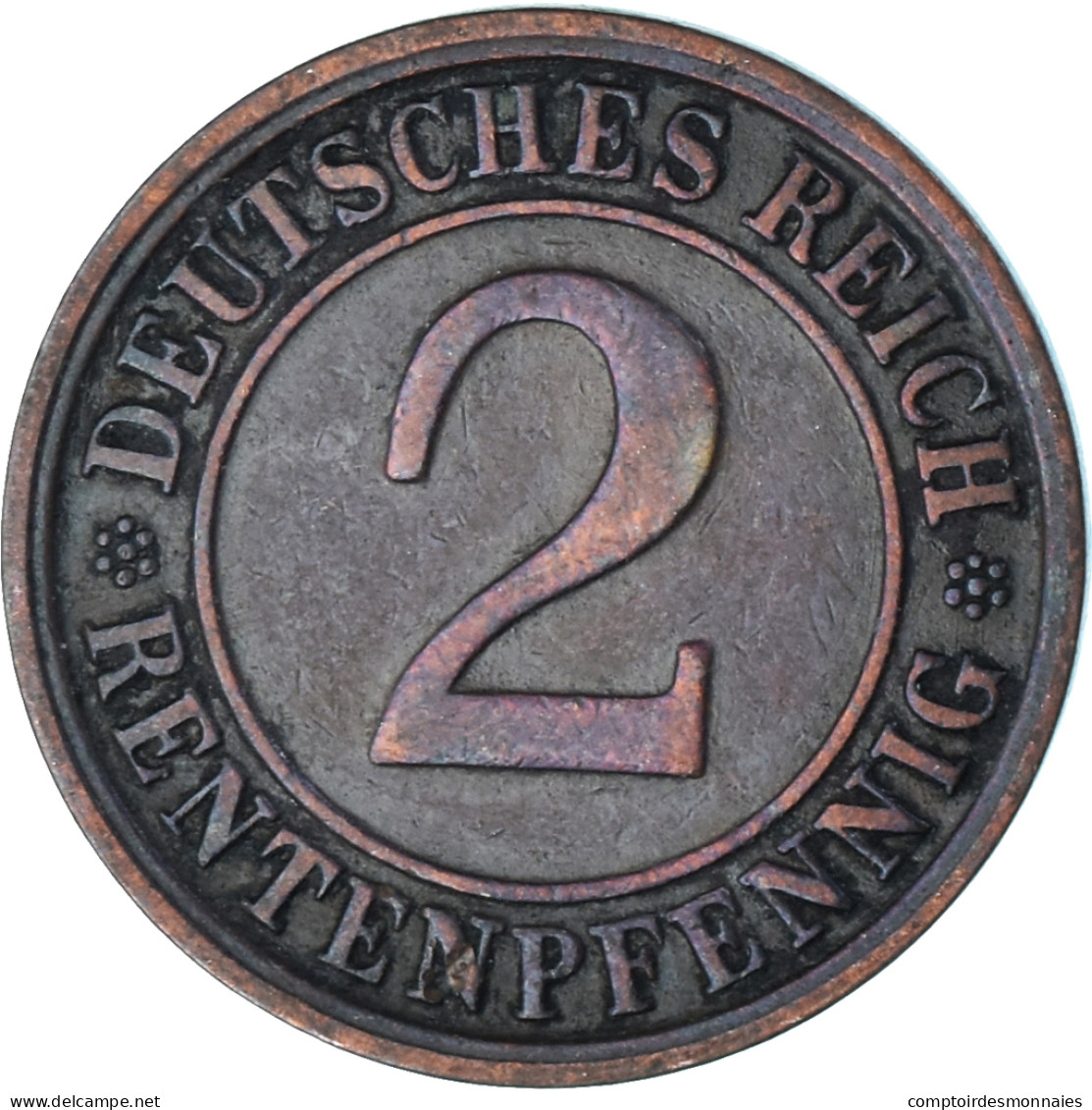 Monnaie, Allemagne, 2 Rentenpfennig, 1923 - 2 Rentenpfennig & 2 Reichspfennig