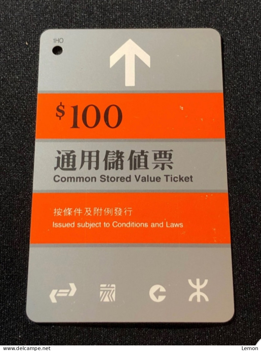 Hong Kong MTR Rail Metro Train Subway Ticket Card,, Set Of 1 Card - Hong Kong