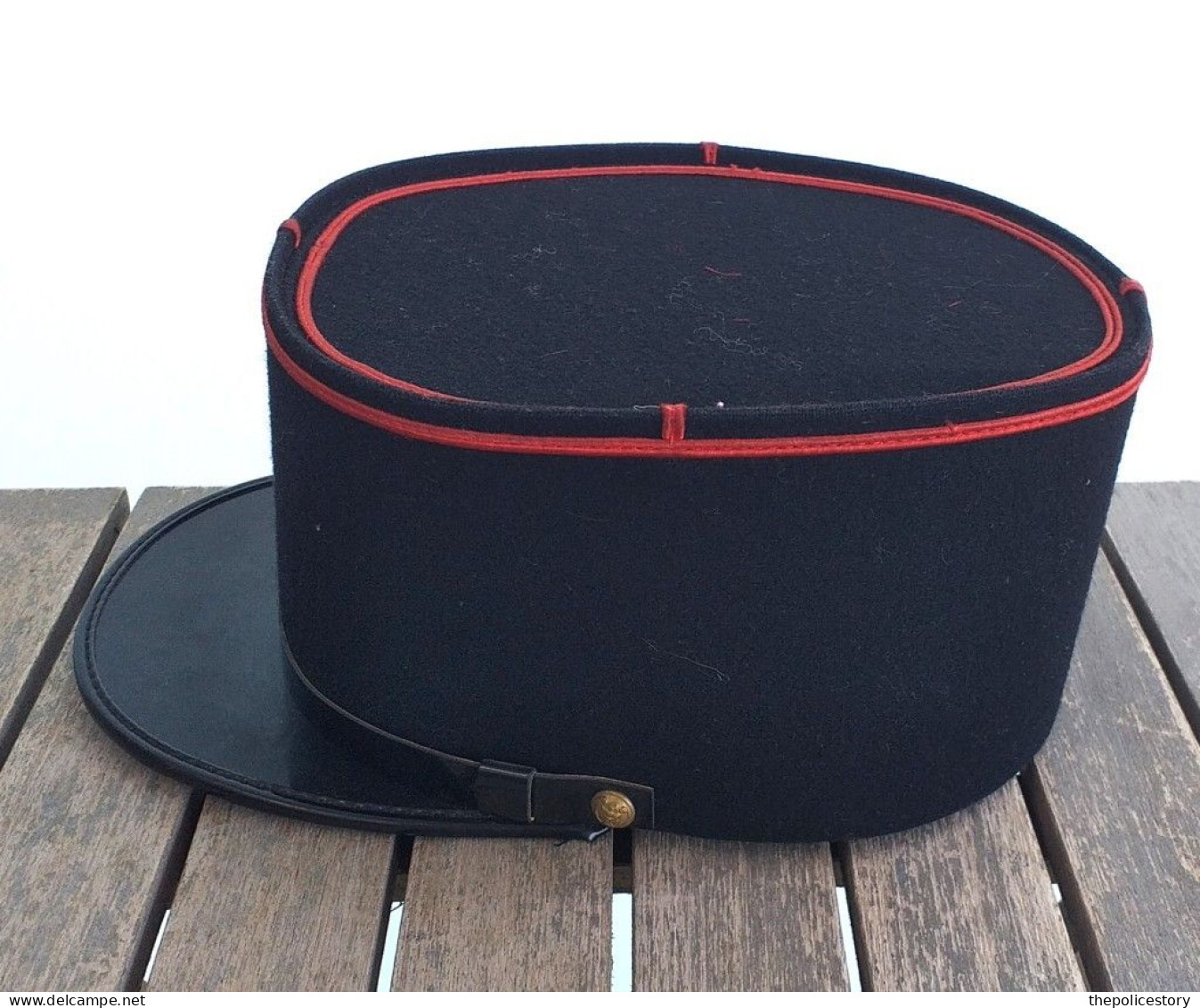 Kepi Vintage Francese Soldato Truppe Di Marina Originale  Tg. 56 Ca. - Helme & Hauben