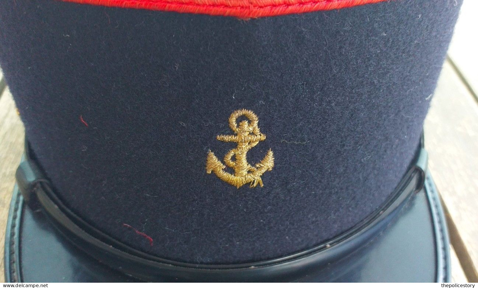 Kepi Vintage Francese Caporale Truppe Di Marina Originale Tg. 56 Ca. - Helme & Hauben