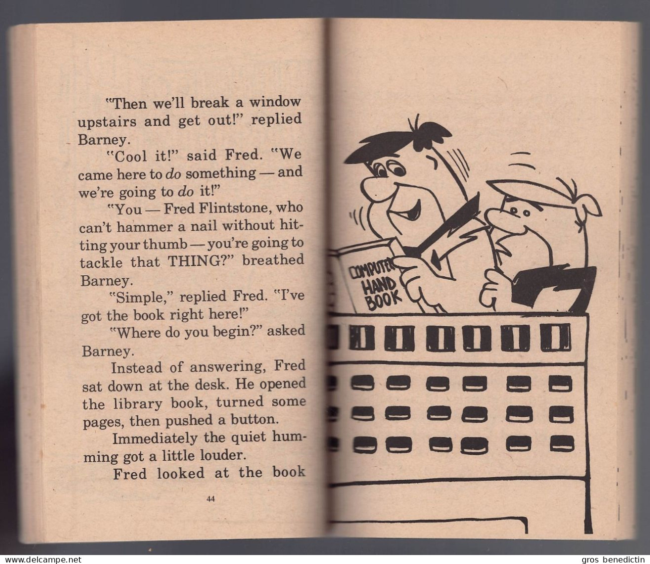 The Flintstones (Les Pierrafeu) - Horace J. Helias -  " The Computer That Went Bananas" - 1974 - Fiction