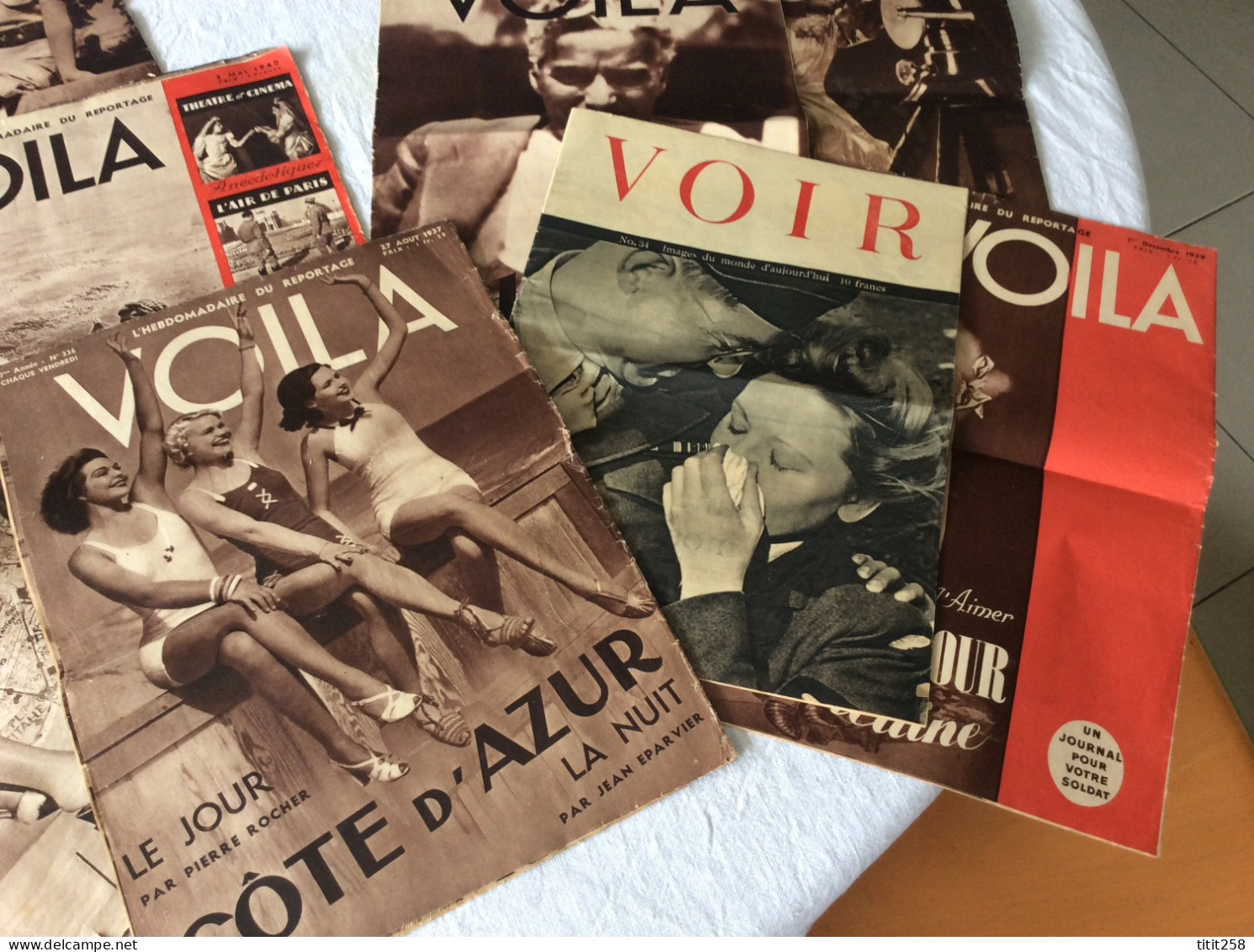 Lot  . VOILA / VOIR . Aviation Nu Cirque Médrano Charlot Automobile Côte D'azur  ETC 1935 37 38 39 40