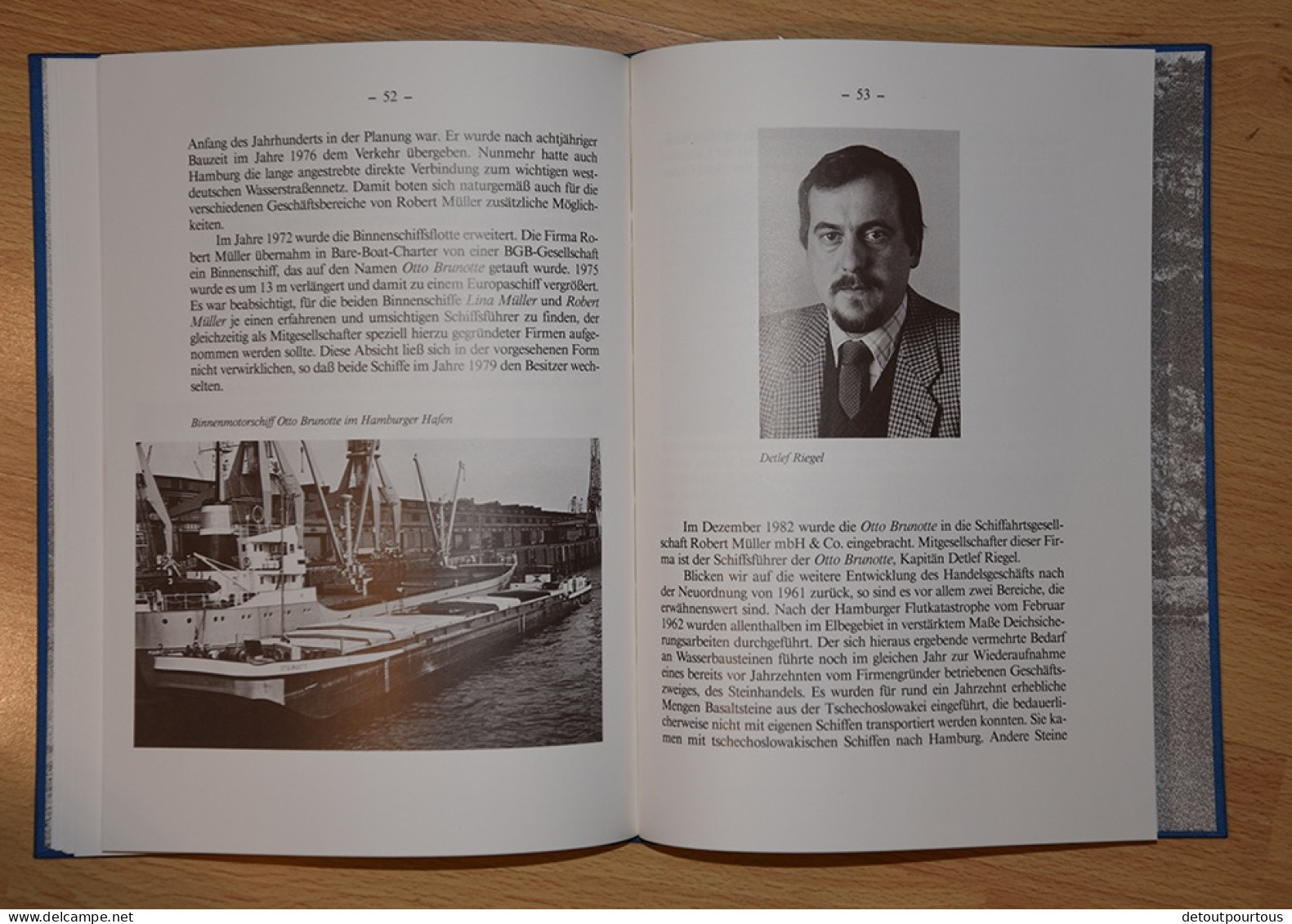 75 JAHRE ROBERT MULLER HAMBURG 1911 1986 Schiffahrt Schiff Gechichte boat company history
