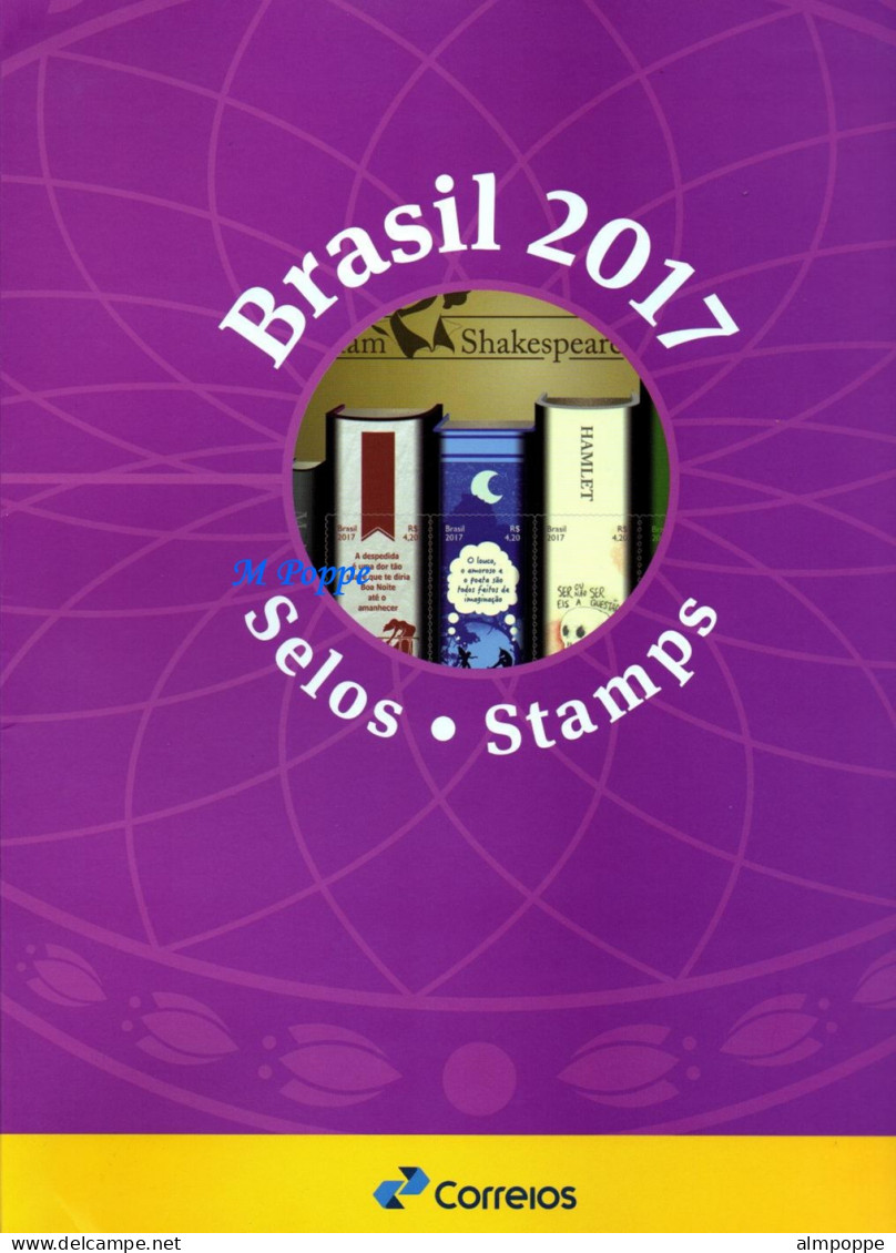 Ref. BR-Y2017-C BRAZIL 2017 - ALL STAMPS ISSUED,MADE BY POST OFFICE, MNH, . 58V - Full Years