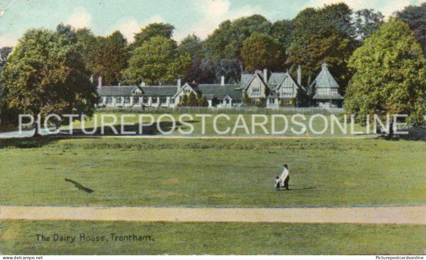 THE DAIRY HOUSE TRENTHAM OLD COLOUR POSTCARD STAFFORDSHIRE - Autres & Non Classés