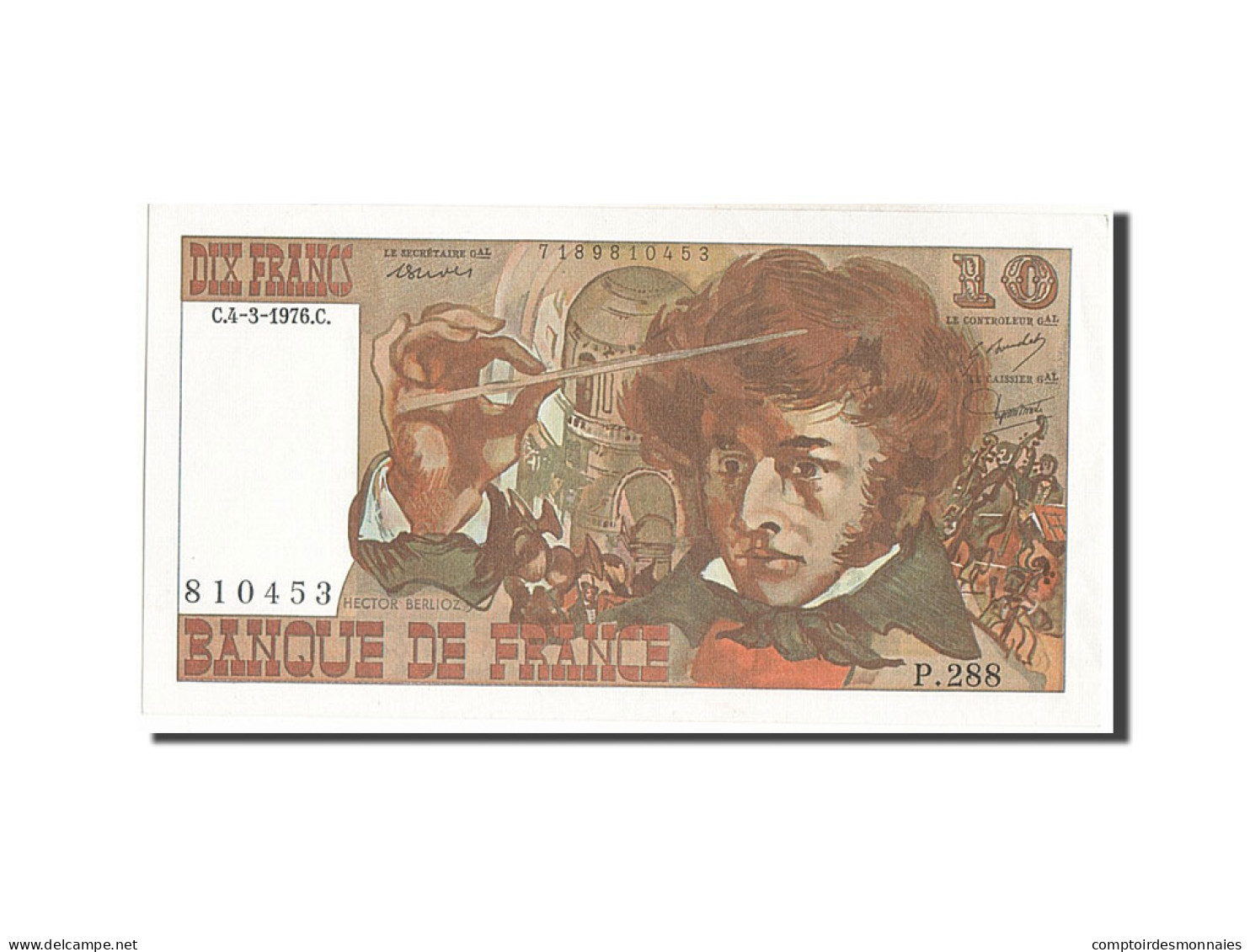 Billet, France, 10 Francs, 10 F 1972-1978 ''Berlioz'', 1976, 1976-03-04, SPL - 10 F 1972-1978 ''Berlioz''