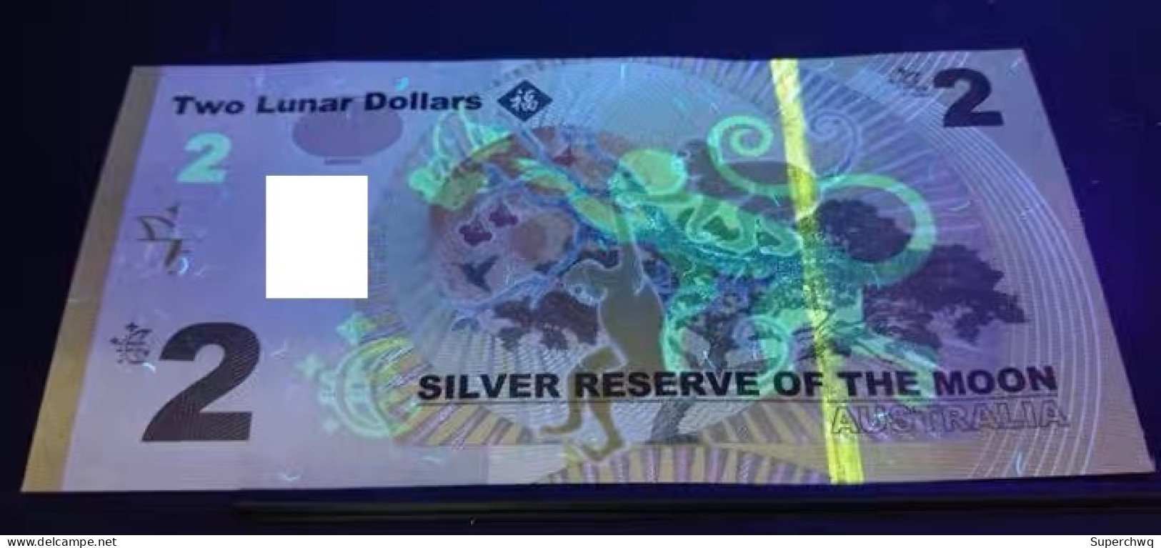 2016 Australian 2 Dollar Monkey Moon Silver Commemorative Banknote With Booklet，UNC - Collections, Lots & Séries