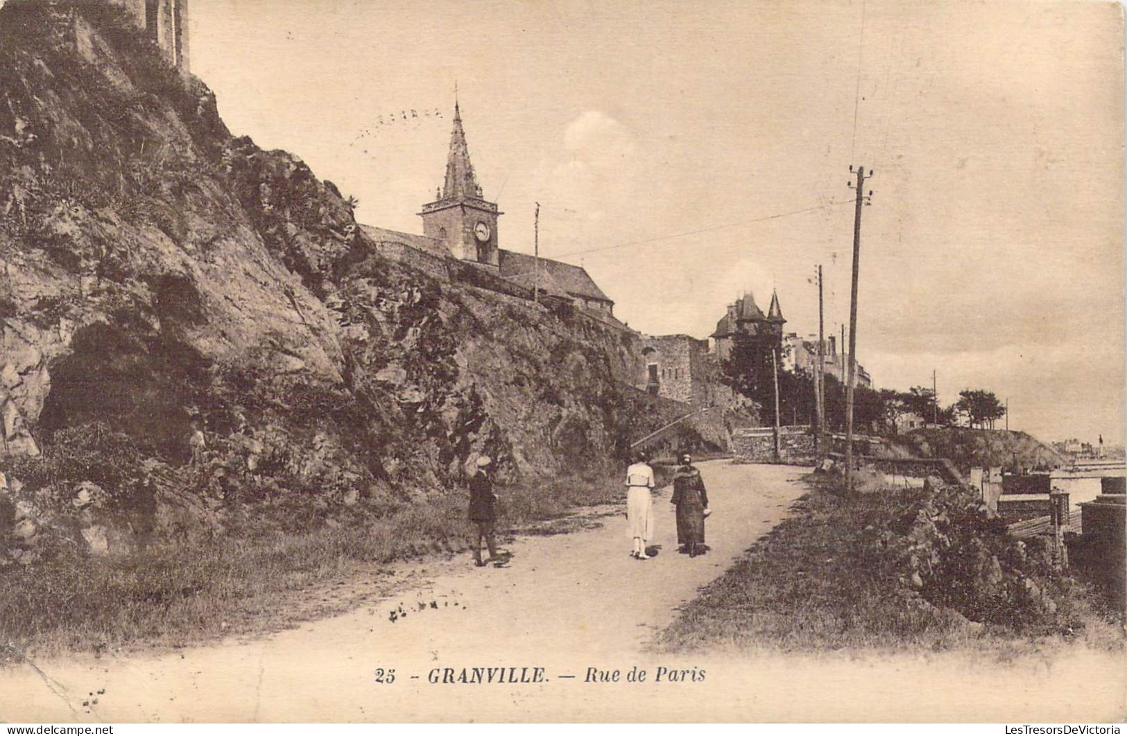 FRANCE - 50 - Granville - Rue De Paris - Carte Postale Ancienne - Granville