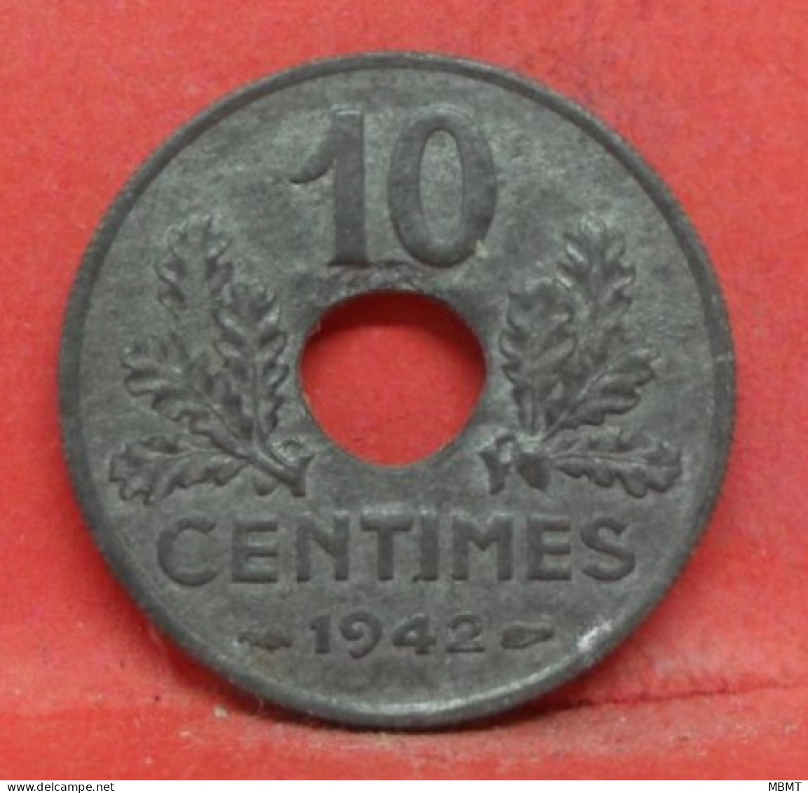 10 Centimes état Français 1942 - TTB - Pièce Monnaie France - Article N°232 - 10 Centimes