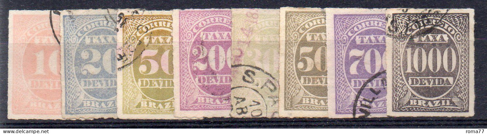 XP145 - BRASILE 1890 , Segnatasse La Serie 10/17 : Usata - Timbres-taxe