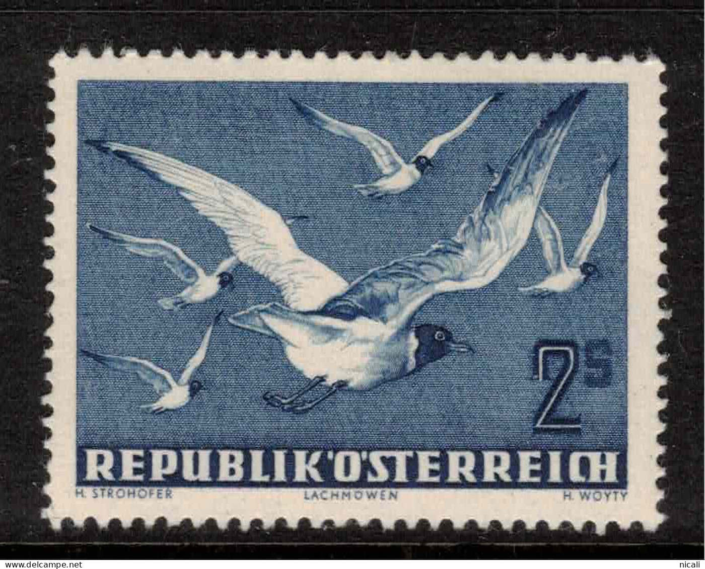 AUSTRIA 1950 2s Deep Violet Blue Air SG 1217 UNHM #CDK2 - Sonstige & Ohne Zuordnung