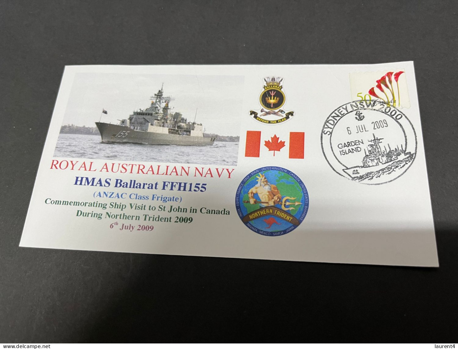 4-7-2023 (1 S 19) Royal Australian Navy Warship - HMAS Ballarat FFH 155 - Other & Unclassified