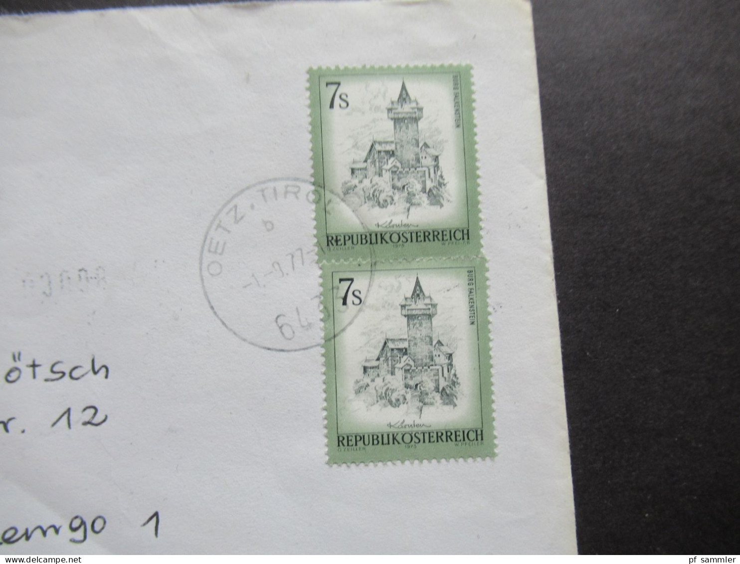 Österreich 1973 / 77 Schönes Österreich Mi.Nr.1432 (2) MeF Durch Eilboten Express Beleg Oetz Tirol Nach Lemgo Gesendet - Storia Postale