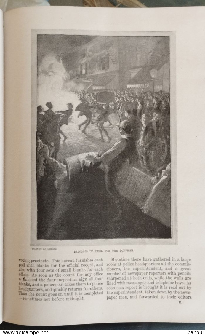 THE CENTURY MAGAZINE, 1896. ELECTIONS NEW YORK. CAMPAIGNING WITH GRANT. CONFEDERACY - Autres & Non Classés