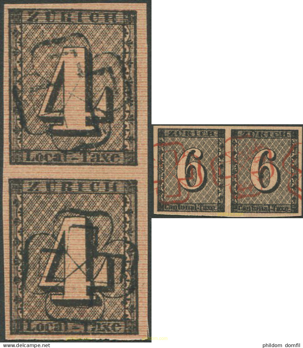 707967 MNH SUIZA 1843 ZURICH- FAC-SIMIL - 1843-1852 Federale & Kantonnale Postzegels