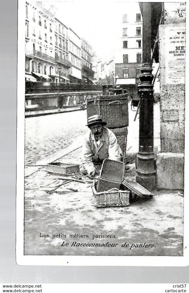 75 PARIS LES PETITS METIERS PARISIENS LE RACCOMODEUR DE PANIERS - Petits Métiers à Paris