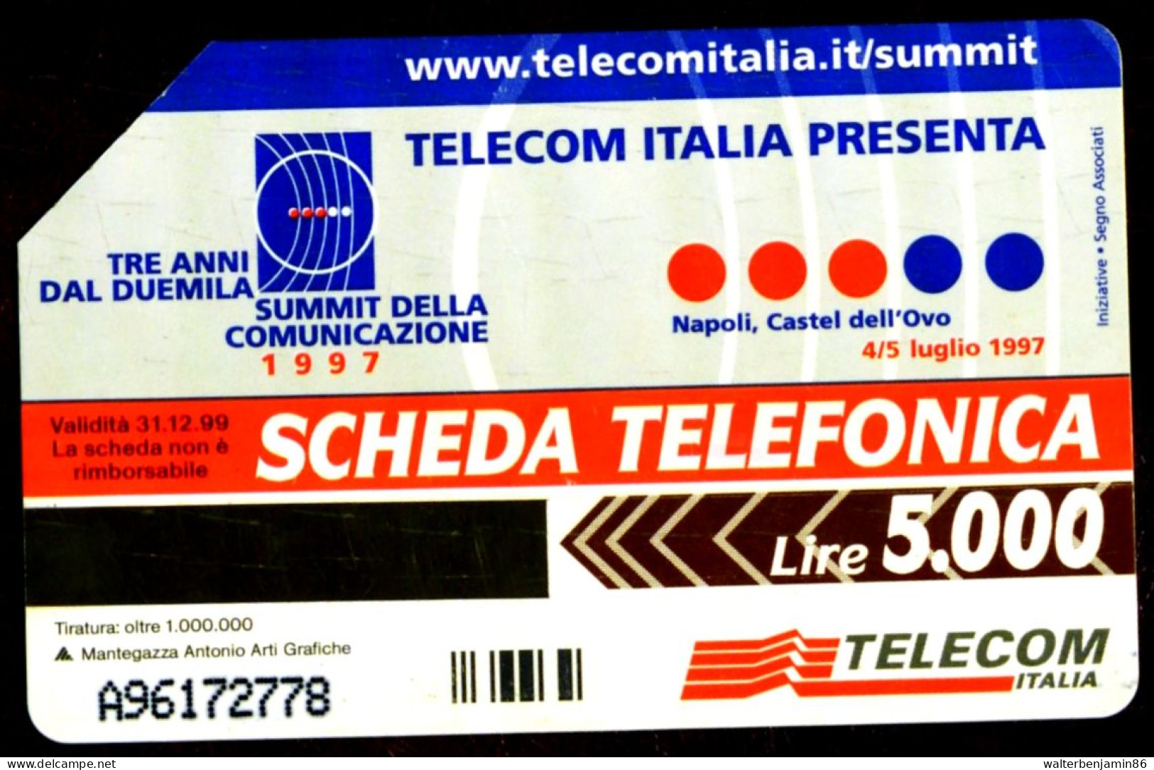 G 633 C&C 2697 SCHEDA TELEFONICA USATA COMUNICAZIONE VARIANTE ALFANUMERICA DISCRETA QUALITA' - [3] Errores & Variedades