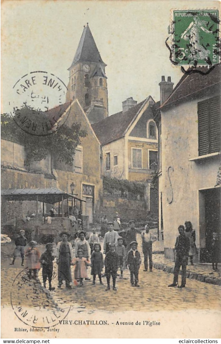 Viry Châtillon              91          Avenue De L'église. Lavoir.             (voir Scan) - Viry-Châtillon