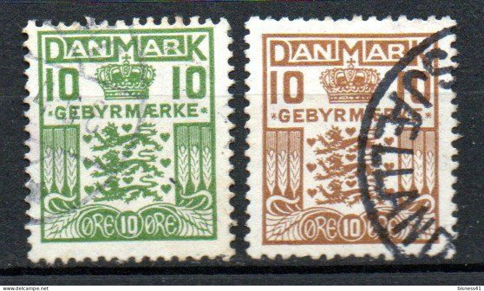 Col33 Danemark Denmark Danmark Taxe Port Du 1926 N° 20 & 21 Oblitéré Cote : 4,50€ - Portomarken