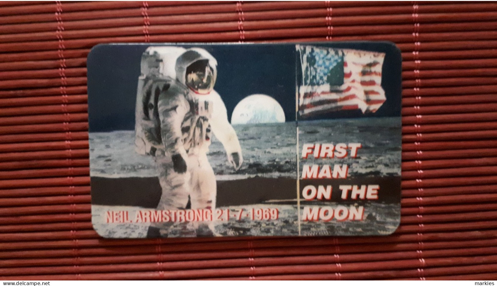 Neil Armstromg First Man On The Moon (Mint,New) 2 Scans Rare - Espacio