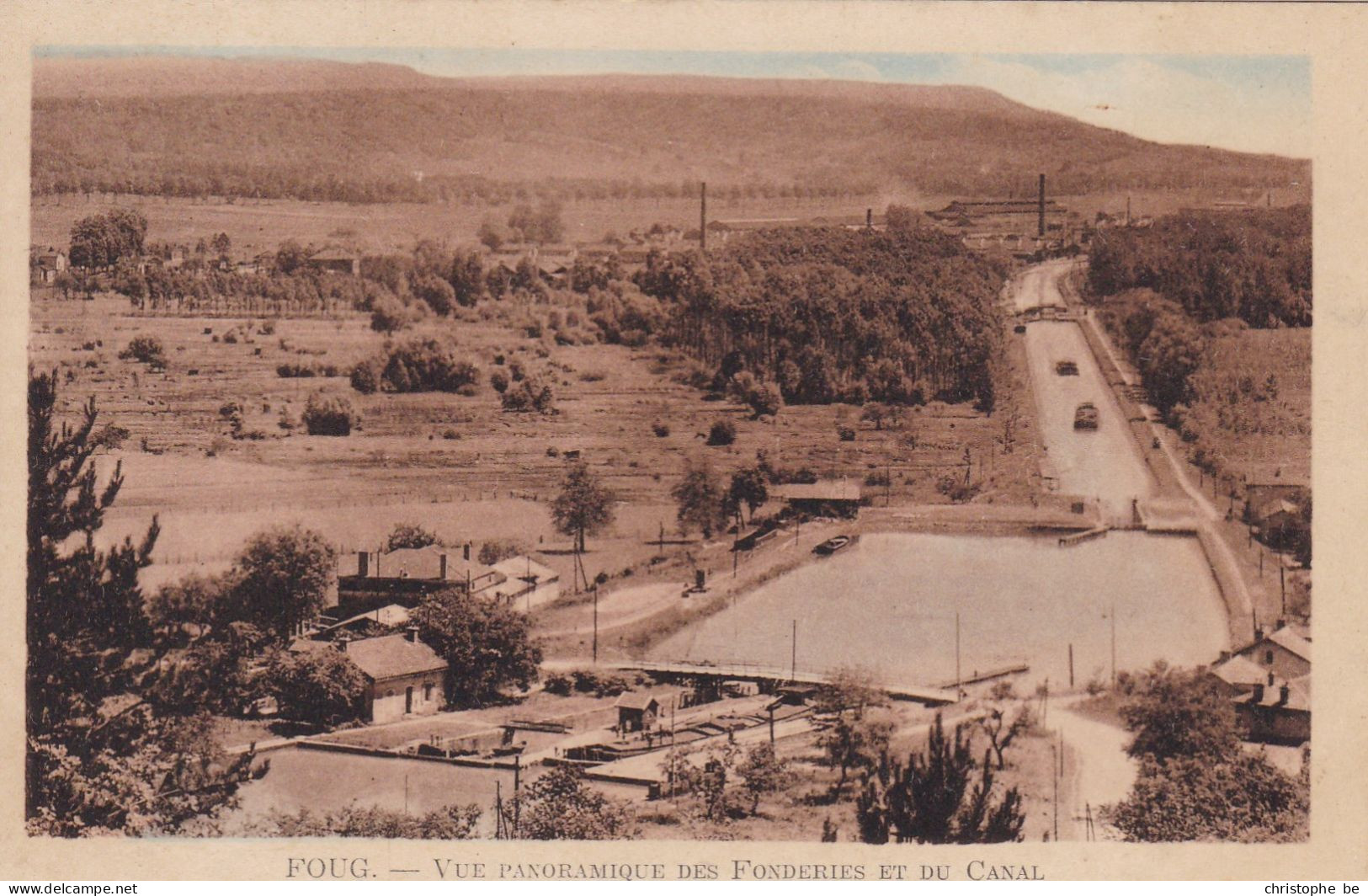 Foug, Vue Panoramique Des Fonderies Et Du Canal (pk85412) - Foug