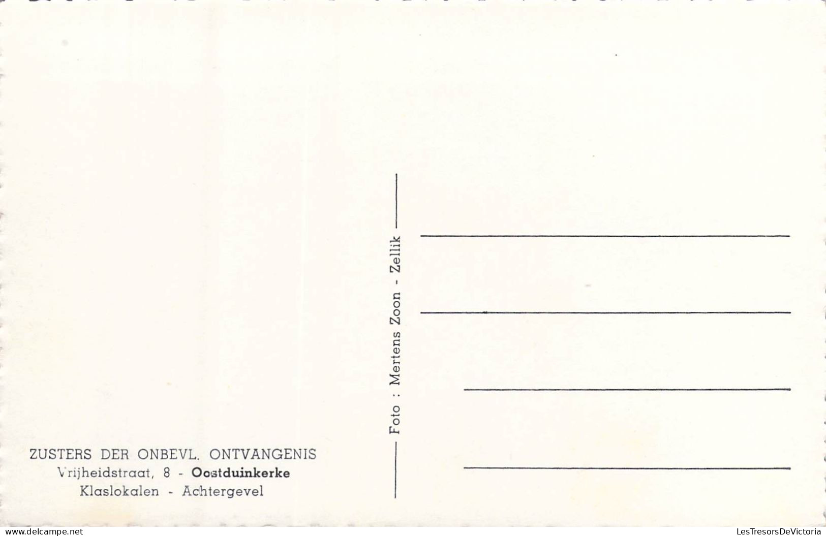 BELGIQUE - Oostduinkerke - Klaslokalen - Achtergevel - Carte Postale Ancienne - Sonstige & Ohne Zuordnung