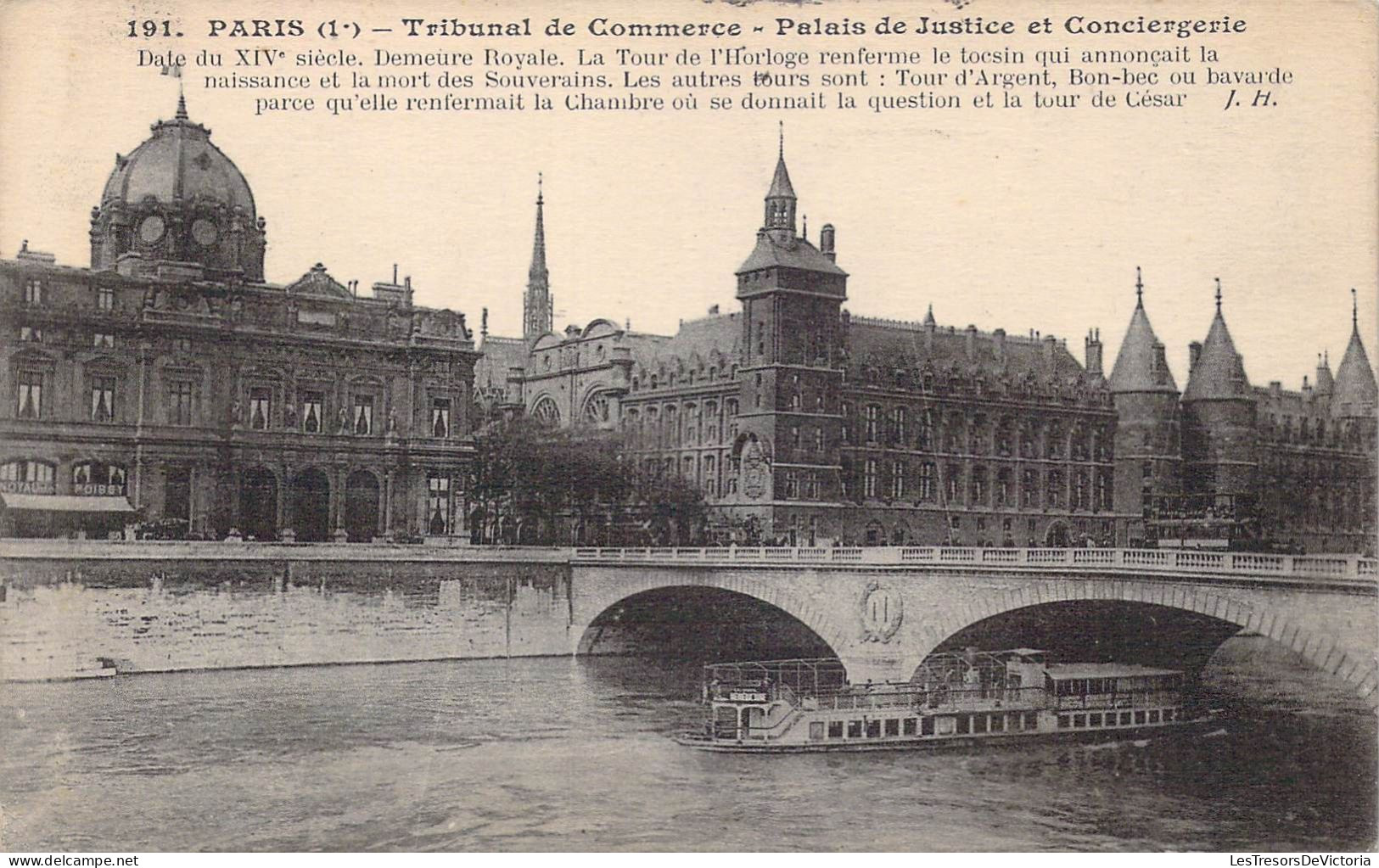 FRANCE - 75 - Paris - Tribunal De Commerce - Palais De Justice Et Conciergerie - Carte Postale Ancienne - Other Monuments