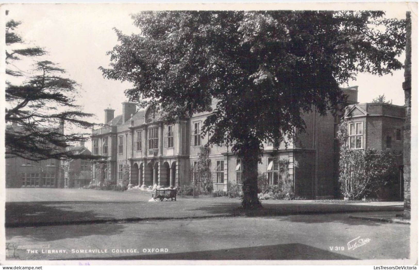 ANGLETERRE - Oxford - The Library - Somerville College - Carte Postale Ancienne - Oxford