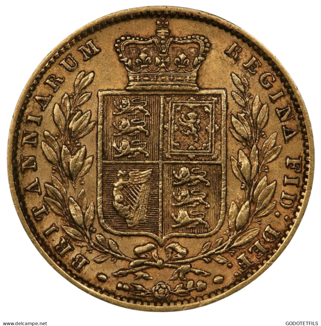 Monnaie Gradée PCGS XF45 Souverain Victoria Buste Jeune Et Armoiries 1859 - 1 Sovereign