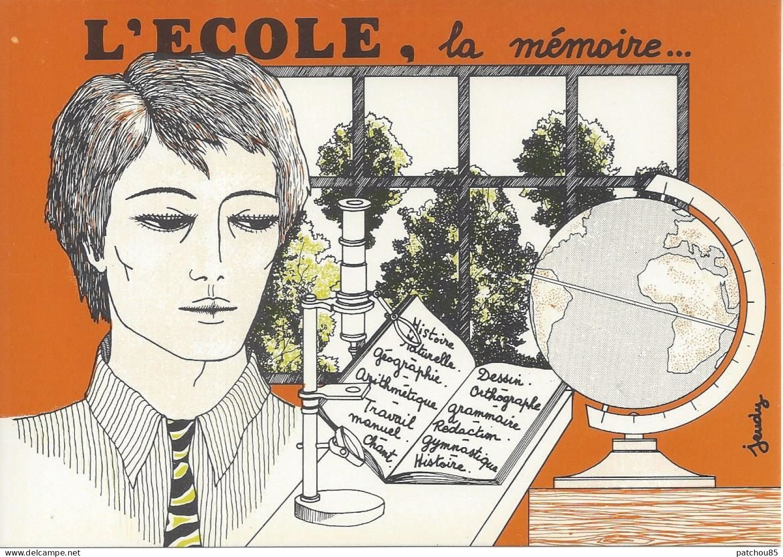 CPM Cartes Sur L’Ecole   Illustrateur Pierre Jeudy  La Mémoire - Jeudy