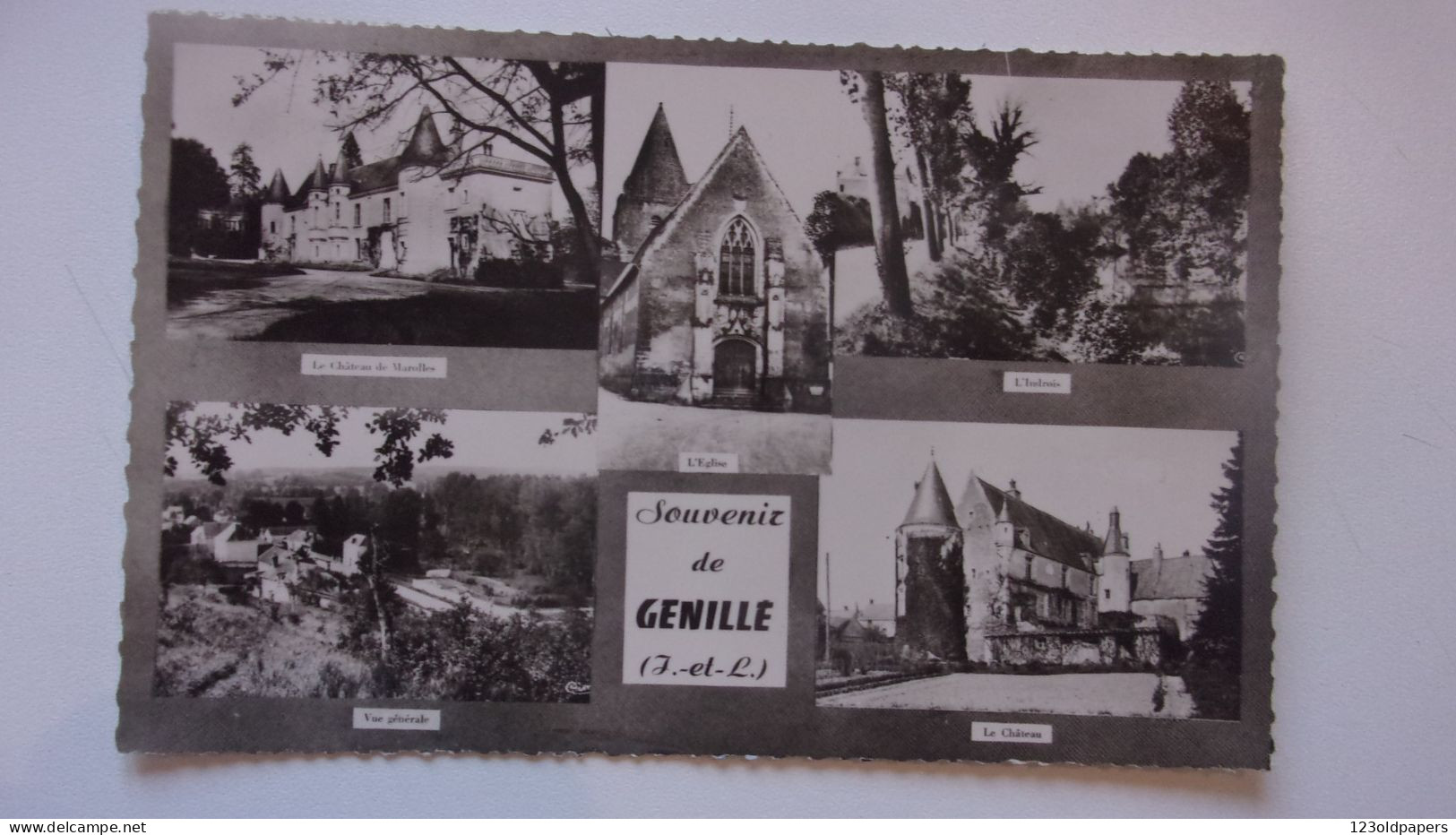 37 SOUVENIR DE GENILLE  1959 - Genillé